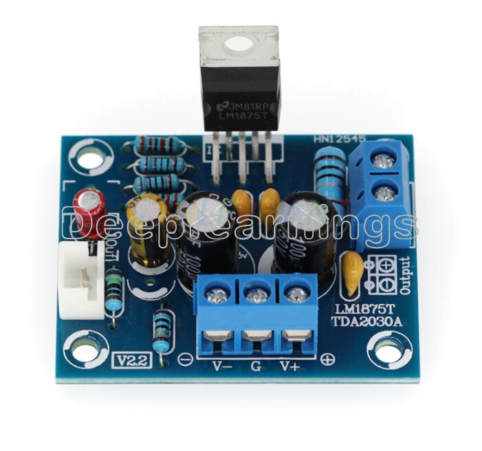 20W HIFI Mono Channel LM1875T Stereo Audio Amplifier Board Module DIY Kit