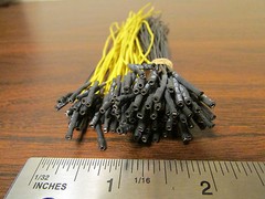100 Black & Yellow 6-Inch Female Socket Wires Logic Analyzer Type New