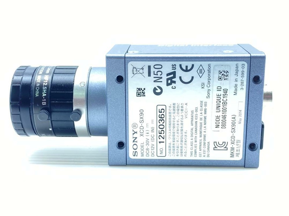 SONY XCD-SX90 1/3″ MONOCHROME CCD WITH FUJINON HF12.5HA-1B (1:1.4/12.5MM)