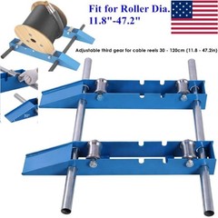 Wire Cable Reel Roller Stand 3307 LBS Commercial Industrial Steel Wire Dispenser