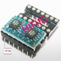 2PCS OPA2604AU convert to 1PCS QUAD OP AMP Replace OPA4228PA OPA4134PA TL084CN