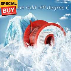 22 Gauge Flexible 2 Conductor Parallel Silicone Wire Spool Red Black High Resist