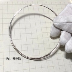 99.99% Pure Palladium Solid Round Pd Wire Dia 0.2/0.3/0.4/0.5/1.0mm, 10cm Length