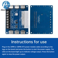ATX Power Supply Breakout Board USB Charging Desktop Chassis Power Adapter Board