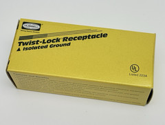 IG2610 HUBBELL, RECEPTACLE TWIST-LOCK, 2POLE, FLUSH MOUNT, SCREW TERMINALS