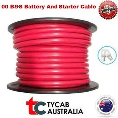 00B&S Cable Tycab Battery starter 292AMP Copper Wire Various Lengths 4WD + 2 Lug