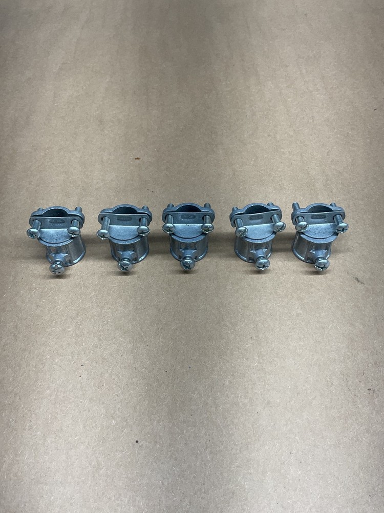 Unbranded 3/4″, Die-Cast Zinc, Flexible Conduit Coupling, *Lot of 5* #4012X110
