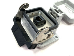 Mencom RJ45-06LS Panel Interface Connector with, RJ45, in a 06LS housing