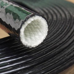 Silicone / Fibreglass Fire Sleeving Protective Heat Shield Sleeve Black φ4~100mm