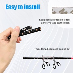 6 PCS 15 LED 12V Waterproof Car Light Strips, 1Ft Flexible Underbo Color: Pink