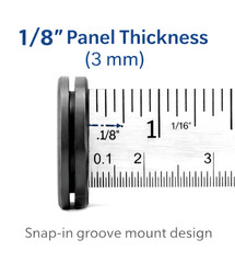 2 1/2″ x 2 1/8″ ID w 1/8″ Groove Rubber Wire Grommet Panel Bushing Oil Resistant