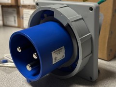 NEW Eaton Arrow Hart AH3100B6W Pin & Sleeve Inlet 100A 250VAC 2 Pole 3 Wire