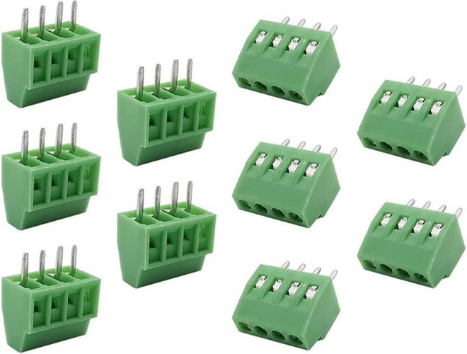 150V 6A 2.54mm/ 0.1inch Pitch 4 Pin PCB Mount Screw Type Style: 2.54mm – 4Pin