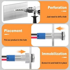 Energy Saving Indicator Light LED 12V 24V 110V 20mA Panel Mount White LED