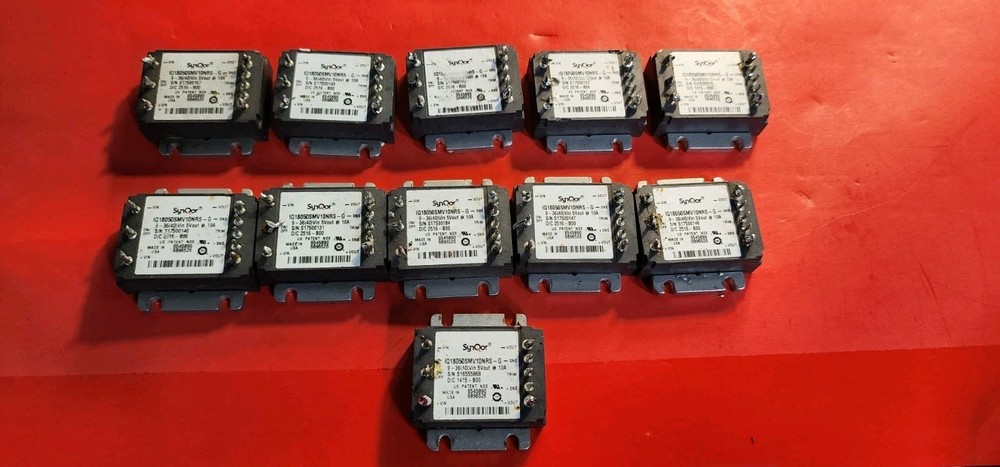 (11) Synqor IQ18050SMV10NRS-G DC to DC Converter 9V TO 36V In 12V 10A out