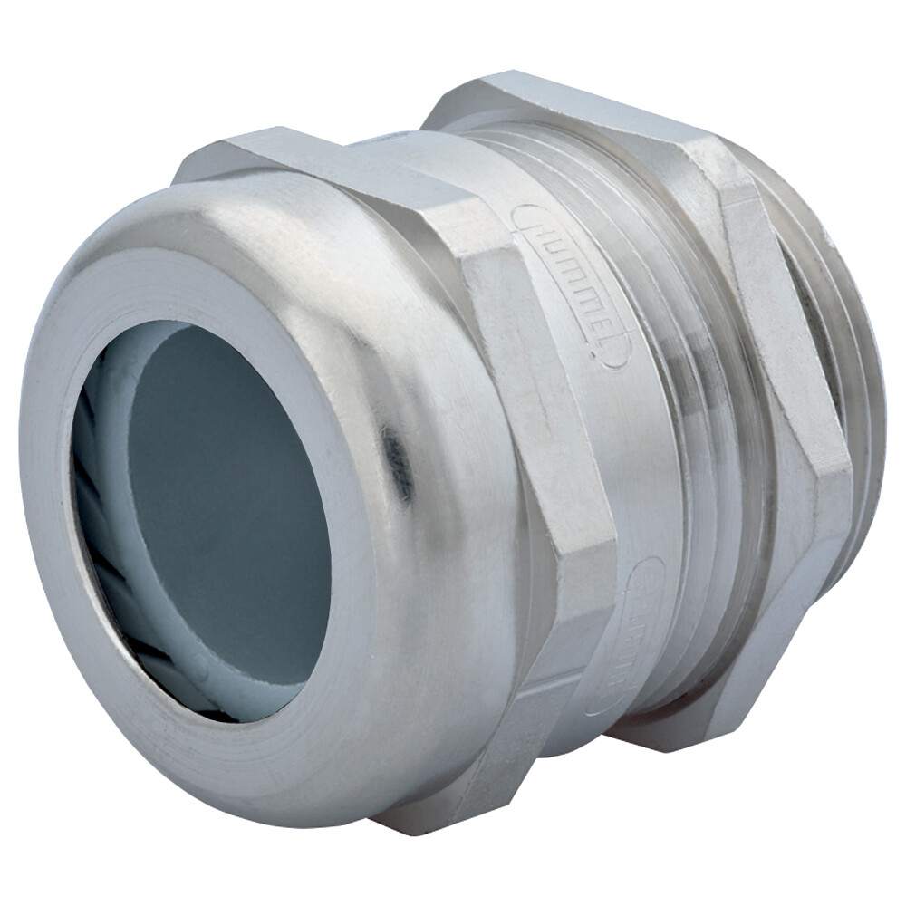 CD25MR-BE, Hummel, M25 x 1.5 Nickel Plated Brass Cable Gland