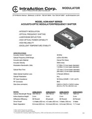 IntraAction AOM-405AF1 Acousto-Optic Modulator 40MHz 5mm on NRC Model 36 Stage
