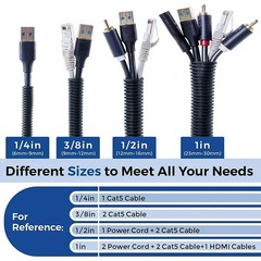 1″ Split Loom Tubing Dispenser 55 feet Polyethylene Electrical Conduit