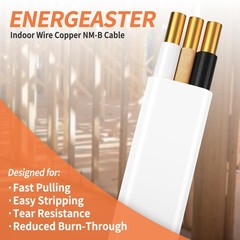 Solid Indoor NMBC Cable, 14/2 W/G, 30.5m Coil, Electrical D…