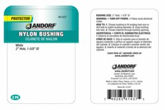 Jandorf Protector NYLON BUSHING 2 pk White 2″ Hole Insulate Cable Rope 61437 NEW