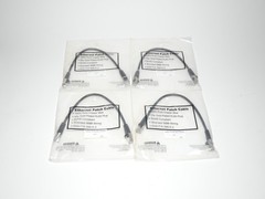*Lot of 4* Cat.5E Ethernet Patch Cable FTP Booted 350MHz 1Ft – NEW Surplus!