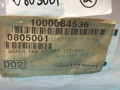 2 LAM 0805001 BOXER FAN 4715FS-12T-B50, NMB, 805001, 176794