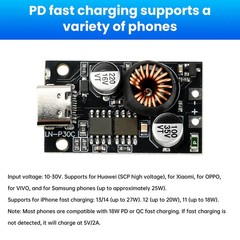 5/10pcs DC10-30V 30W Power Fast Charging Module Car Charger Type-C PD 3.0 QC 3.0