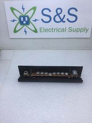 Zinsco 8 Position Under Screw Isolated Ground Bar w/ Up To #6 AWG Lug On Each