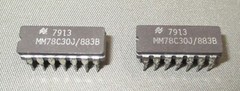 Lot of 2 Pcs National MM78C30J/883B Buffer And Line Driver IC Dip-14