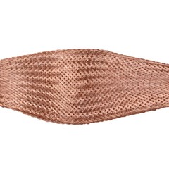 2-28mm Braided Ground Strap Copper Flat Braid Shielding Sleeve SingleWire 0.12mm