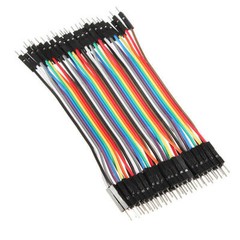 40 pcs 20cm Male to Male Color Breadboard Cable Jump Wire Jumper For RC Models