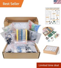 1900-Piece Mega Electronic Component Kit: Resistors, LEDs, Transistors & More