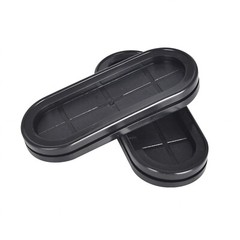 Oval Blanking Blind Rubber Wiring Grommet Dual Sided Closed Cable Hole Plug Bung