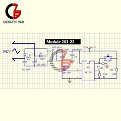 DC 3.3V-5V to DC 15-30KV Arc Igniter High Voltage Module High Power Booster Coil