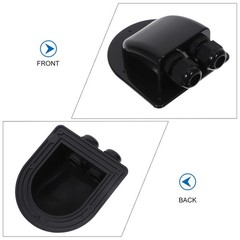 2 Pack Solar Cable Entry Gland Double Solar-cable-entry Dual Hole