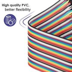 120pcs 10cm Breadboard Jumper Wires Assorted Kit, 15cm 20cm 30cm 40cm 50cm 10…