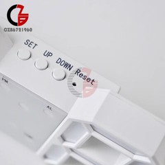LED Electric Digital Alarm Clock Time/Date/Temperature Display Home Decoration