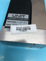 Unit Instruments UFC-1500A Mass Flow Controller, Range: 100 SCCM ,Gas N2, 173820