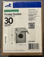 NEW Midwest Electric U013PP 30A 120V NEMA 3R surface mount Power Outlet Box