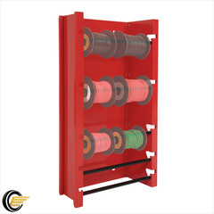 13.7X26X6″ Wire Spool Holder Wall-Mounted Dispenser for Electrical Industrial
