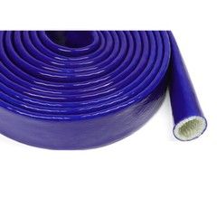 Silicone / Fibreglass Fire Sleeving Protective Heat Shield Sleeve Black/Red/Blue