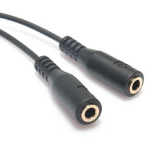 3 .5mm Microphone Adapter Jack Splitter for Headphones Audio Cable