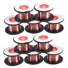 10pcs 0.1mm Diameter Copper Solder Solder Paint Wire Roll Wire G5X5-