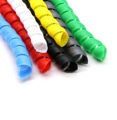Spiral Cable Wrap Dia 8mm – 35mm Tidy Hide Banding Loom Wire Management 7 Colors