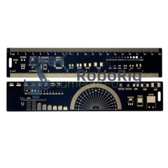 20cm Multifunctional PCB Ruler PCB Measuring Tool Angle Measure Meter Black M8