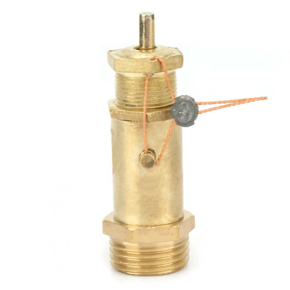 1PC G1/2 Safety Release Pressure Valve Brass Fit For Boiler Steam Generator(8KG)
