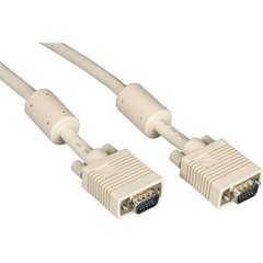 BlackBox EVNPS060005MM 5ft VGA Video Cable M-M Ferrite Core Beige