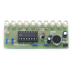 DIY Voice controlled LED Light Kit CD4017 Electronic Soldering Project Post