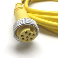 Mencom MIN-8FPX-12 Sensor Cordset, Length: 12′, 8-Pin Female, MIN Size