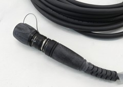 Belden 7804LW 30′ Single Mode Fiber Optic Camera Cable Composite Black